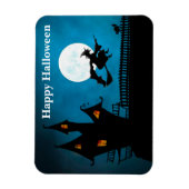 魔女飛んでいる マグネット (縦)