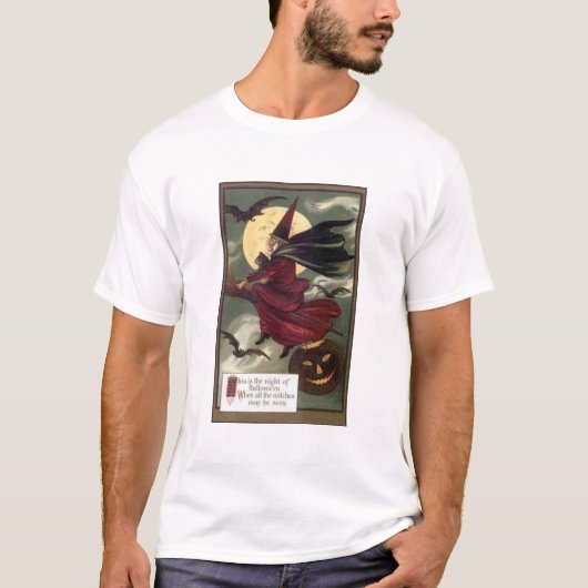 魔女飛んでいる Tシャツ (正面)