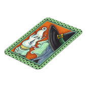 魔女食べの叫び声アイスクリームコーン、ハロウィーンM マグネット (左側)