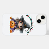 魔女魅力的女ハロウィンデコールとカボチャ Case-Mate iPhoneケース (裏面 (横))