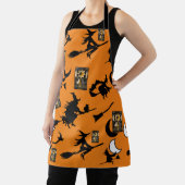 魔女魔法使い黒猫のムーンブルームスティック エプロン (インサイチュ)