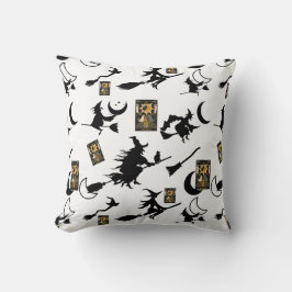 魔女魔法使い黒猫のムーンブルームスティック クッション