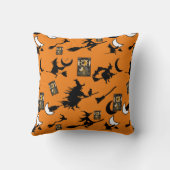 魔女魔法使い黒猫のムーンブルームスティック クッション (裏面)