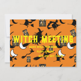 魔女魔法使い黒猫のムーンブルームスティック 招待状