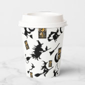 魔女魔法使い黒猫のムーンブルームスティック 紙コップ (裏面)