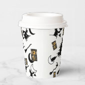 魔女魔法使い黒猫のムーンブルームスティック 紙コップ (右)