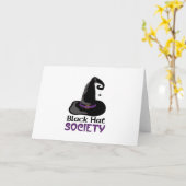 魔女黒帽 カード (黄色い花)