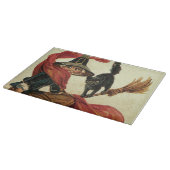 魔女黒猫ほうき カッティングボード (角)