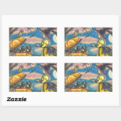 魔女黒猫ベビー乳母車シールSHEET REC 長方形シール (シート)