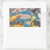 魔女黒猫ベビー乳母車シールSHEET REC 長方形シール (バッグ)