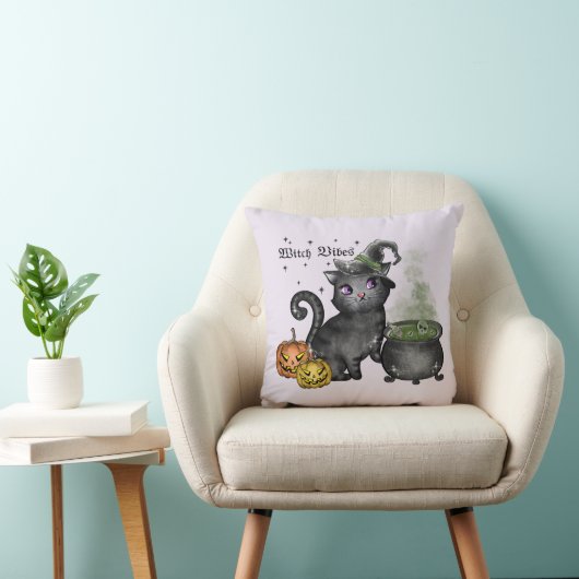 魔女黒猫 | Witch Vibes クッション (椅子)