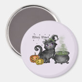 魔女黒猫 | Witch Vibes マグネット (正面/裏面)