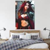 魔女001 キャンバスプリント (インサイチュ (寝室))