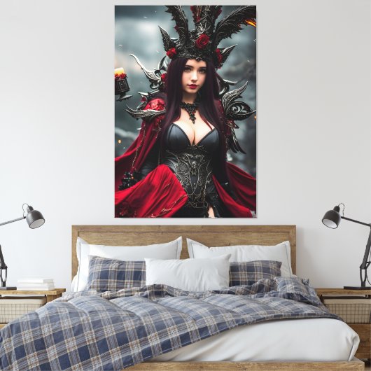 魔女004 キャンバスプリント (インサイチュ (寝室))