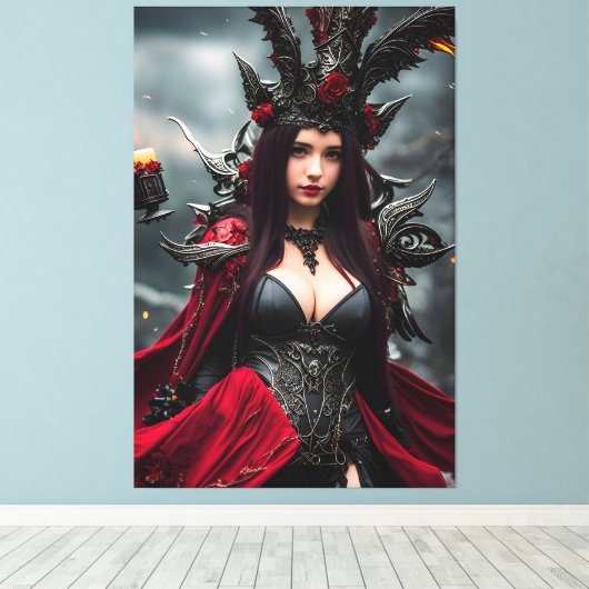 魔女004 キャンバスプリント (インサイチュ (ウッドフロア))