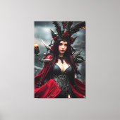 魔女004 キャンバスプリント (正面)