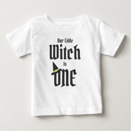 魔女1歳の誕生日 ベビーTシャツ