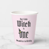 魔女1歳の誕生日 紙コップ (正面)