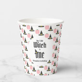 魔女1歳の誕生日 紙コップ (正面)