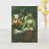 魔女3人グリーティングカード カード (黄色い花)