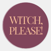 「魔女、お願い！：内なる魔法を抱え込む」 ラウンドシール (正面)