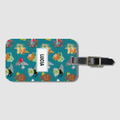 魔女、かかし、ライオンは緑 ラゲッジタグ (正面横)