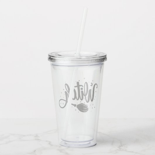 魔女 アクリルタンブラー (裏面)