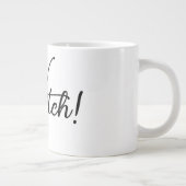 「魔女！」 カスタマイズ可能なマグカップ ジャンボコーヒーマグカップ (右)