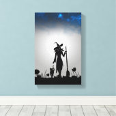 魔女 キャンバスプリント (インサイチュ (ウッドフロア))