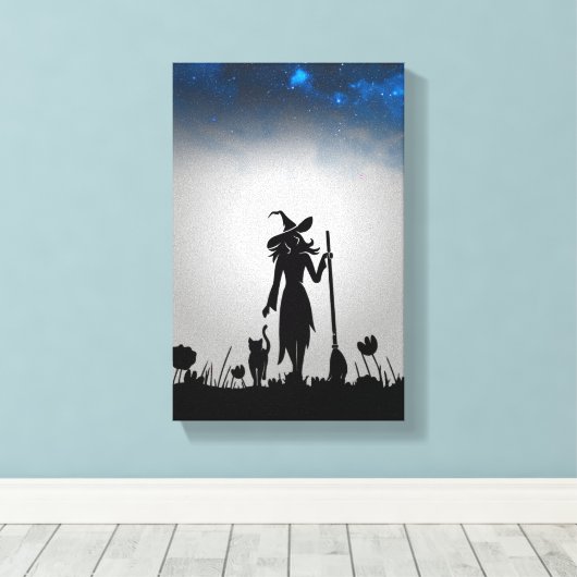 魔女 キャンバスプリント (インサイチュ (ウッドフロア))