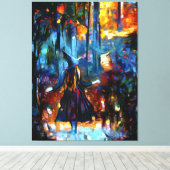 魔女 キャンバスプリント (インサイチュ (ウッドフロア))