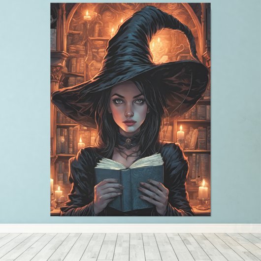 魔女 キャンバスプリント (インサイチュ (ウッドフロア))