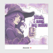 魔女、コーヒーが欲しい シール (シート)
