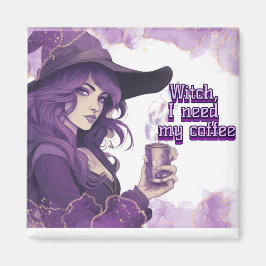 魔女、コーヒーが欲しい マグネット