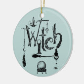魔女 セラミックオーナメント (左)