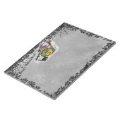 魔女、ネコ、こうもり、カボチャ、ハッピーハローウィン! ノートパッド (アングル)