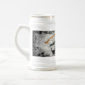 魔女、ネコ、こうもり、カボチャ、ハッピーハローウィン! ビールジョッキ (左)