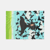 魔女 フリースブランケット (正面(横))