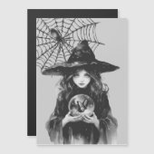 魔女 マグネット招待状 (正面/裏面)