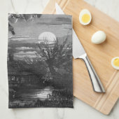 魔女：ロシアのロシアのキッチンタオル（絵のように美しい） キッチンタオル (四つ折り)