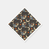 魔女、月、惑星 スタンダードカクテルナプキン (角)