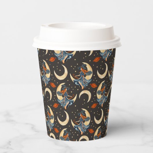 魔女、月、惑星 紙コップ (裏面)