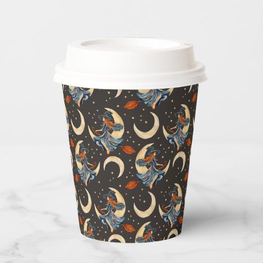 魔女、月、惑星 紙コップ (正面)