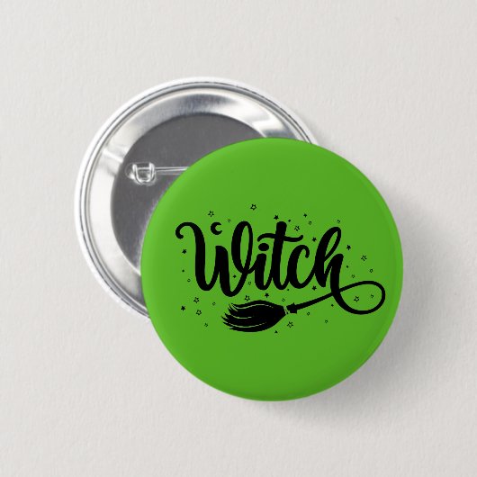 魔女 缶バッジ (正面&裏面)