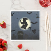魔女、黒猫、こうもり スタンダードランチョンナプキン (インサイチュ)