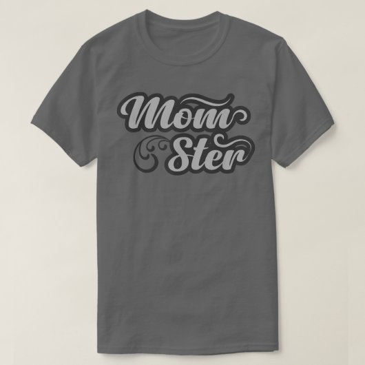 魔女MOMスター面白いハロウィーンティー Tシャツ (デザイン正面)