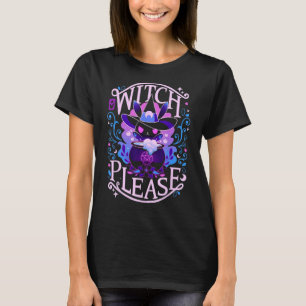 魔女please cat cute black cat halloween Graphic Tシャツ