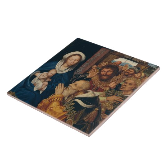 魔導師の崇拝絵画。 タイル (側面)