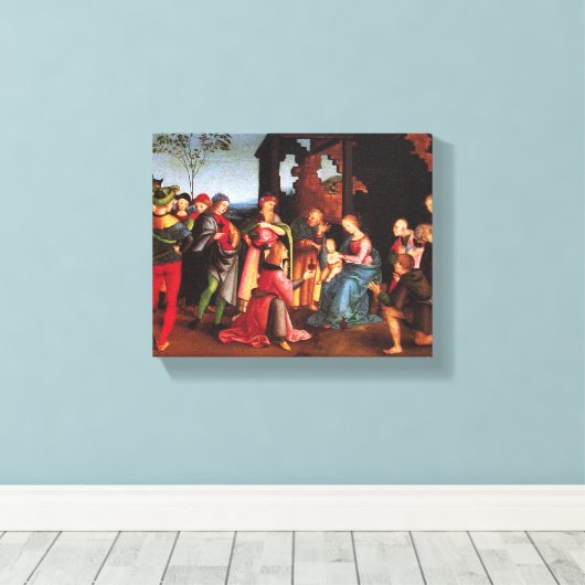 魔導師の崇拝 キャンバスプリント (インサイチュ (ウッドフロア))