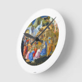 魔導師の崇拝 ラウンド壁時計 (傾斜)